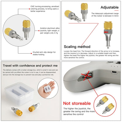 RCSTQ Two-color Retractable Thumb Rocker Joystick for DJI FPV Combo Drone Remote Control - Other Accessories by STARTRC | Online Shopping South Africa | PMC Jewellery