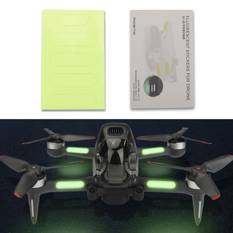 RCSTQ 2 PCS Luminous Sticker Night Flight Sticker for DJI FPV Drone - Protective Film & Stickers by RCSTQ | Online Shopping South Africa | PMC Jewellery | Buy Now Pay Later Mobicred