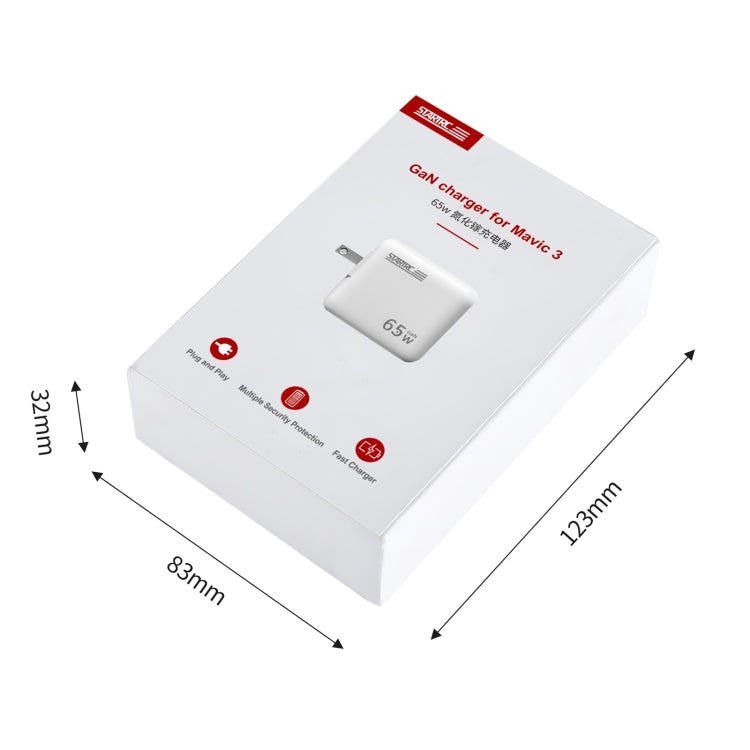 STARTRC GaN 65W Constant Voltage Smart QC 3.0 Fast Charger for DJI Mavic 3(US Plug) - Charger by PMC Jewellery | Online Shopping South Africa | PMC Jewellery | Buy Now Pay Later Mobicred