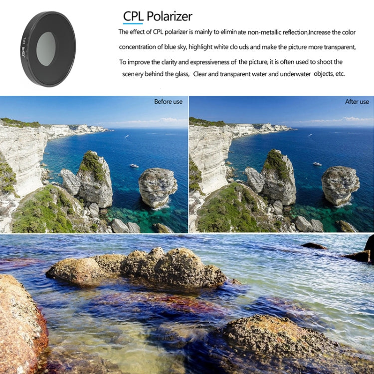 JSR 4 in 1 UV CPL ND16 ND32 Lens Filter For DJI Osmo Action 3 -  by JSR | Online Shopping South Africa | PMC Jewellery | Buy Now Pay Later Mobicred