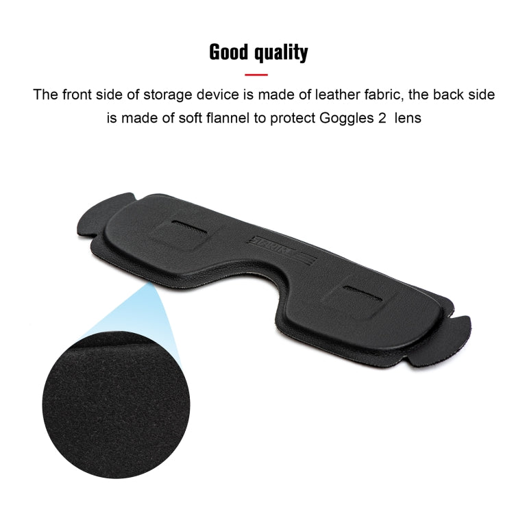 For DJI Goggles 2 / Avata Goggles STARTRC PU Dustproof Memory Card Storage Holder Lens Cover Antenna Storage Cover(Black) -  by PMC Jewellery | Online Shopping South Africa | PMC Jewellery