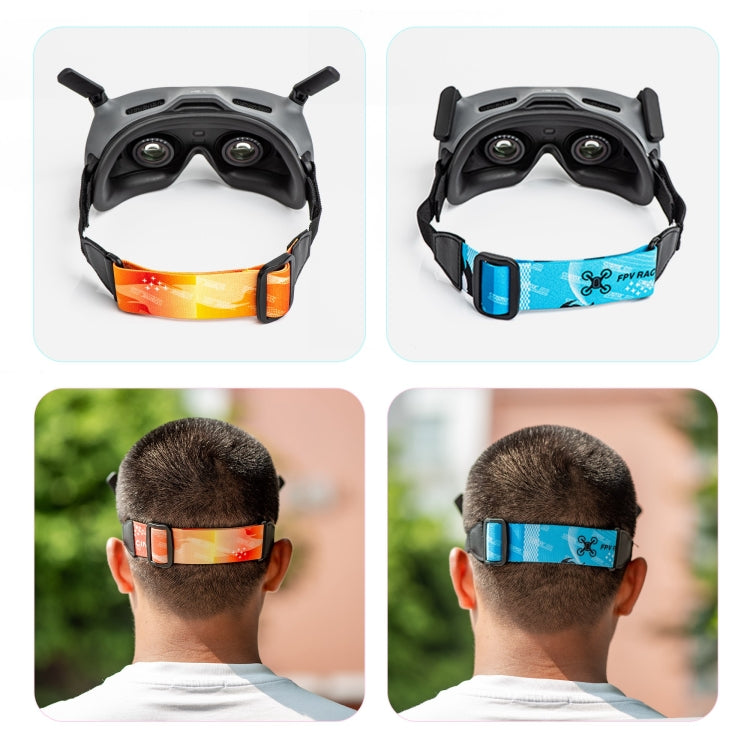 For DJI Avata Goggles 2 STARTRC Headband Elastic Straps(Orange) - Other Accessories by STARTRC | Online Shopping South Africa | PMC Jewellery | Buy Now Pay Later Mobicred