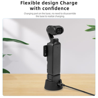 For DJI Osmo Pocket 3 STARTRC Silicone Desktop Base Bracket (Black) - Mount & Holder by STARTRC | Online Shopping South Africa | PMC Jewellery | Buy Now Pay Later Mobicred