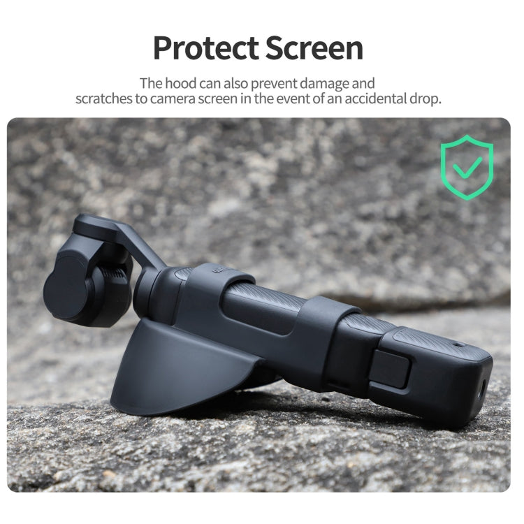 For DJI OSMO Pocket 3 Sunnylife Sunshade Screen Protective Cover Hood (Black) - Lens Accessories by Sunnylife | Online Shopping South Africa | PMC Jewellery | Buy Now Pay Later Mobicred