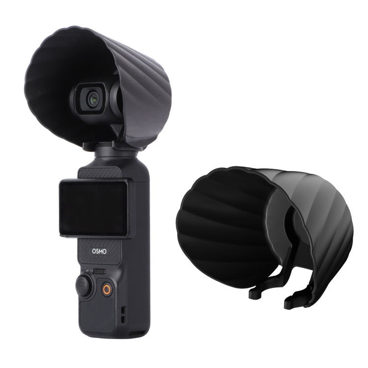 For DJI OSMO Pocket 3 Sunnylife Sunshade Lens Protective Cover Hood (Black) - Lens Accessories by Sunnylife | Online Shopping South Africa | PMC Jewellery | Buy Now Pay Later Mobicred