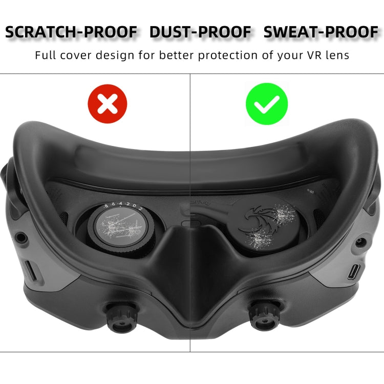 For DJI Goggles 2 / Goggles 3 Lens Cover Dust-proof VR Lens Silicone Case Soft Protector (Black) -  by Sunnylife | Online Shopping South Africa | PMC Jewellery | Buy Now Pay Later Mobicred