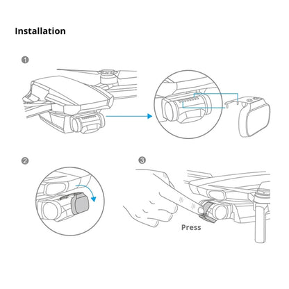 4 PCS PGYTECH P-12A-019 ND8 / 16 / 32 / 64 Dimming Lens Filter Set for DJI Mavic Mini Drone Accessories - Lens Hood by PGYTECH | Online Shopping South Africa | PMC Jewellery | Buy Now Pay Later Mobicred