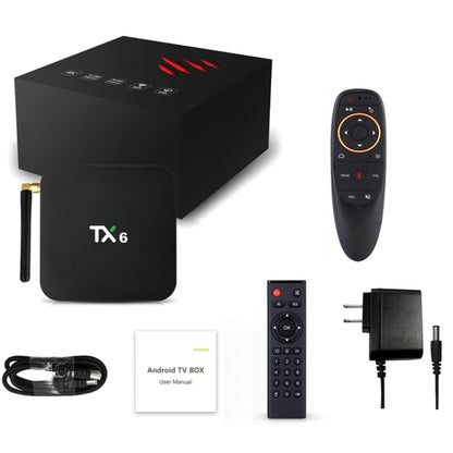 TX6 HD TV Box Media Player, Android 7.1 / 9.0 System, Allwinner H6, up to 1.5GHz, Quad-core ARM Cortex-A53, 4GB + 32GB, Support Bluetooth, WiFi, RJ45, EU Plug - Allwinner H6 by PMC Jewellery | Online Shopping South Africa | PMC Jewellery | Buy Now Pay Later Mobicred