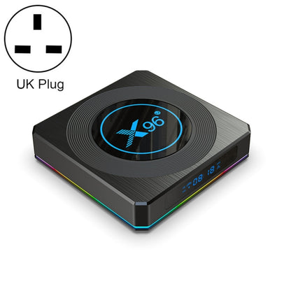 X96 X4 8K Smart TV BOX Android 11.0 Media Player with Remote Control, Amlogic S905X4 Quad Core ARM Cortex A55, RAM: 4GB, ROM: 64GB, Support 100M, Dual Band WiFi, Bluetooth, UK Plug - Amlogic S905 by PMC Jewellery | Online Shopping South Africa | PMC Jewellery | Buy Now Pay Later Mobicred