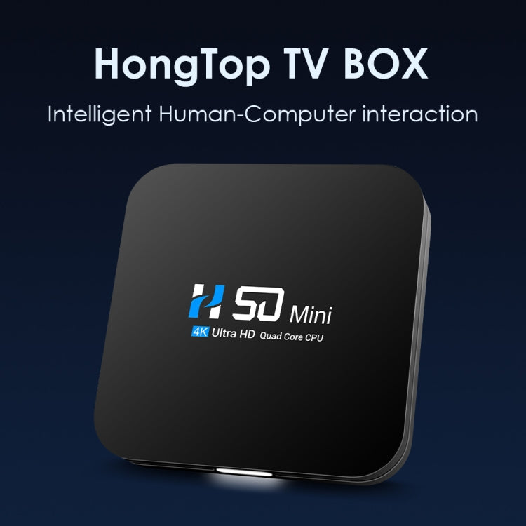 H50 Mini 4K Smart Network TV Box, Android 10.0, RK3318 Quad Core, 2GB+32GB, EU Plug - RK3318 by PMC Jewellery | Online Shopping South Africa | PMC Jewellery | Buy Now Pay Later Mobicred