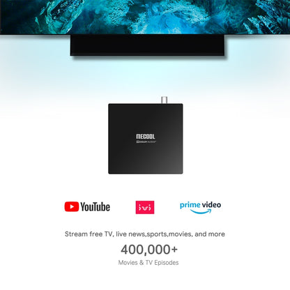 MECOOL KT1 DVB S2 Android 10.0 Smart TV Set Top Box, Amlogic S905X4-B Quad Core ARM Cortex-A55, 2GB+16GB, Dual Band WiFi, Bluetooth(US Plug) - Amlogic S905 by MECOOL | Online Shopping South Africa | PMC Jewellery | Buy Now Pay Later Mobicred