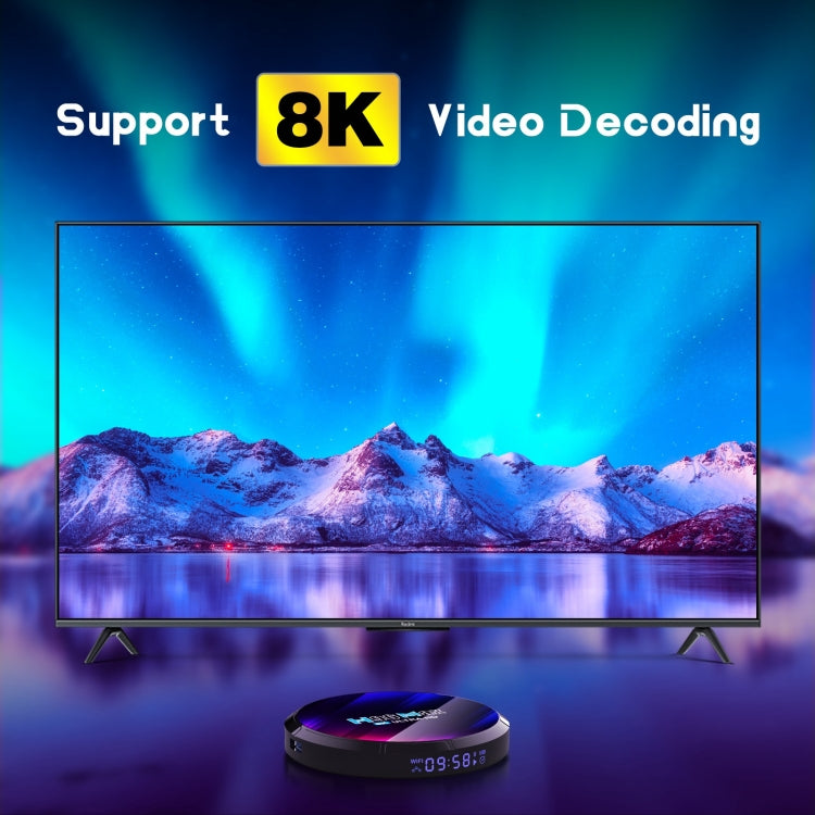 H96 Max 8K Ultra HD Smart TV Box Android 13.0 Media Player with Remote Control, RK3528 Quad-Core, 4GB+64GB(EU Plug) - RK3318 by PMC Jewellery | Online Shopping South Africa | PMC Jewellery