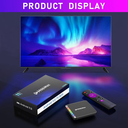 H96 Max W2 4K Ultra HD Android 11.0 Smart TV Box with Remote Control, Amlogic S905W2 Quad-Core, 4GB+32GB(UK Plug) - Amlogic S905 by PMC Jewellery | Online Shopping South Africa | PMC Jewellery | Buy Now Pay Later Mobicred