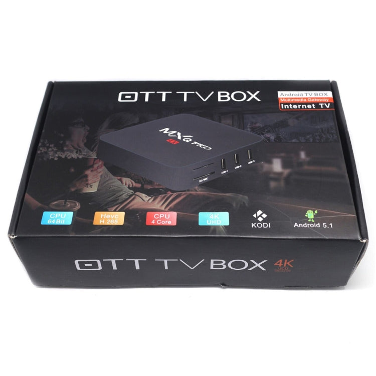 MXQ PROi 1080P 4K HD Smart TV BOX with Remote Controller, Android 7.1 S905W Quad Core Cortex-A53 Up to 2GHz, RAM: 2GB, ROM: 16GB, Support WiFi - Amlogic S905 by PMC Jewellery | Online Shopping South Africa | PMC Jewellery | Buy Now Pay Later Mobicred