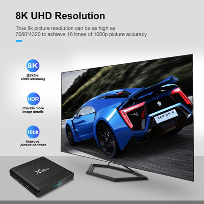 X96 Air 8K Smart TV BOX Android 9.0 Media Player with Remote Control, Quad-core Amlogic S905X3, RAM: 4GB, ROM: 32GB, Dual Band WiFi, Bluetooth, EU Plug - Amlogic S905 by PMC Jewellery | Online Shopping South Africa | PMC Jewellery | Buy Now Pay Later Mobicred