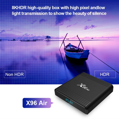 X96 Air 8K Smart TV BOX Android 9.0 Media Player with Remote Control, Quad-core Amlogic S905X3, RAM: 4GB, ROM: 64GB, Dual Band WiFi, Bluetooth, UK Plug - Amlogic S905 by PMC Jewellery | Online Shopping South Africa | PMC Jewellery | Buy Now Pay Later Mobicred