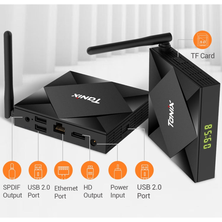 TANIX TX6s 4K Smart TV BOX Android 10 Media Player with Remote Control, Quad Core Allwinner H616, without Bluetooth Function, RAM: 2GB, ROM: 8GB, 2.4GHz WiFi, US Plug - Allwinner H6 by PMC Jewellery | Online Shopping South Africa | PMC Jewellery | Buy Now Pay Later Mobicred