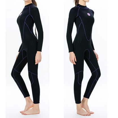 SLINX 1714 3mm Neoprene Super Elastic Warm Long-sleeved Full Body One-piece Wetsuit for Women, Size: L - Swimwear by SLINX | Online Shopping South Africa | PMC Jewellery