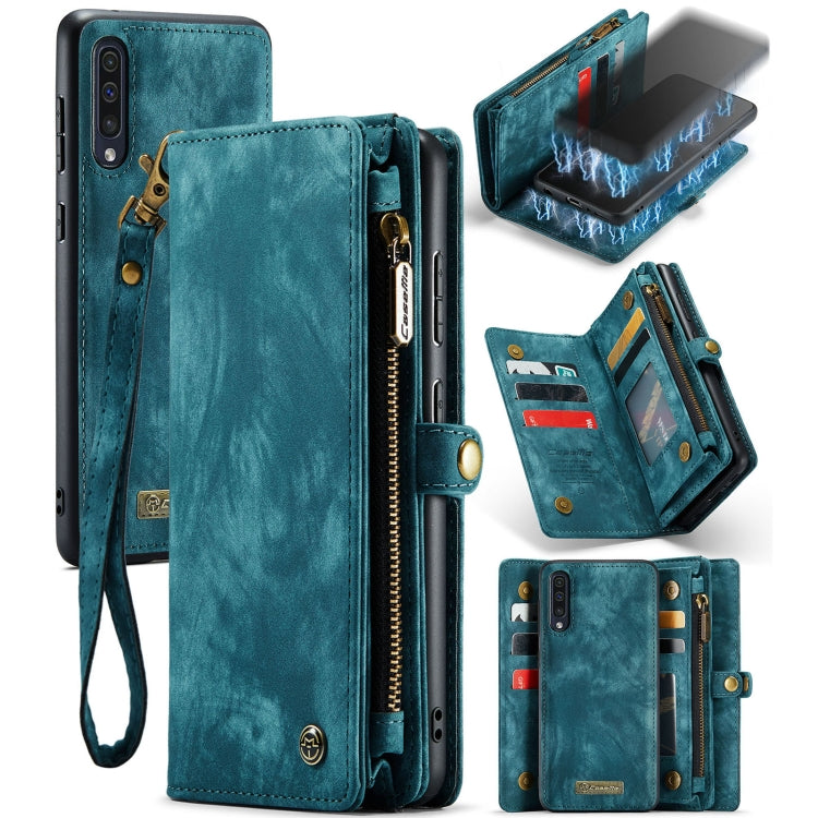 CaseMe-008 For Samaung Galaxy A30S／A50S／A50 Detachable Multifunctional Flip Leather Case (Blue) - Galaxy Phone Cases by CaseMe | Online Shopping South Africa | PMC Jewellery | Buy Now Pay Later Mobicred