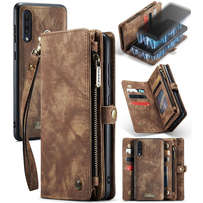 CaseFor Samsung Galaxy A70 CaseMe-008 Detachable Multifunctional Flip Leather Phone Case(Brown) - Galaxy Phone Cases by CaseMe | Online Shopping South Africa | PMC Jewellery | Buy Now Pay Later Mobicred