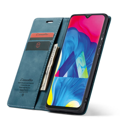 CaseMe-013 Multifunctional Horizontal Flip Leather Case with Card Slot & Holder for Galaxy M10(Blue) - Galaxy Phone Cases by CaseMe | Online Shopping South Africa | PMC Jewellery | Buy Now Pay Later Mobicred