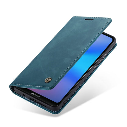 CaseMe-013 Multifunctional Horizontal Flip Leather Case with Card Slot & Holder for Huawei P20 Lite(Blue) - Huawei Cases by CaseMe | Online Shopping South Africa | PMC Jewellery | Buy Now Pay Later Mobicred