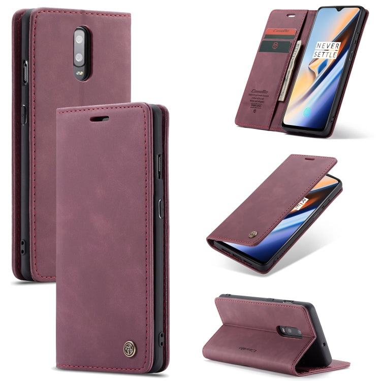 CaseMe-013 Multifunctional Horizontal Flip Leather Case with Card Slot & Holder for Huawei P20(Wine Red) - Huawei Cases by CaseMe | Online Shopping South Africa | PMC Jewellery | Buy Now Pay Later Mobicred