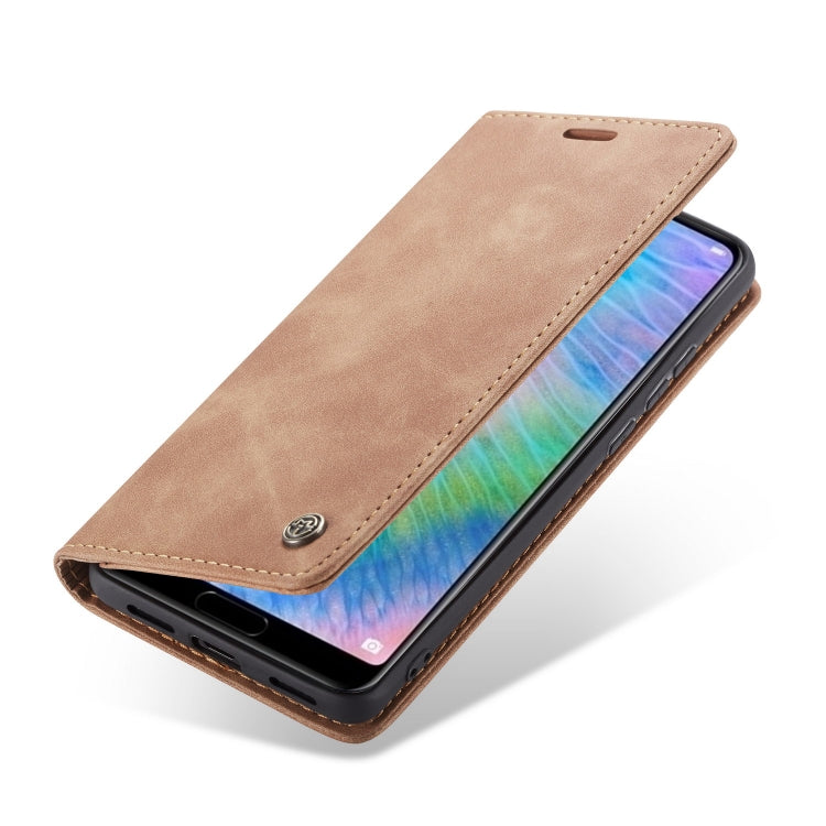 CaseMe-013  Multifunctional Horizontal Flip Leather Case with Card Slot & Holder for Huawei P20(Brown) - Huawei Cases by CaseMe | Online Shopping South Africa | PMC Jewellery | Buy Now Pay Later Mobicred