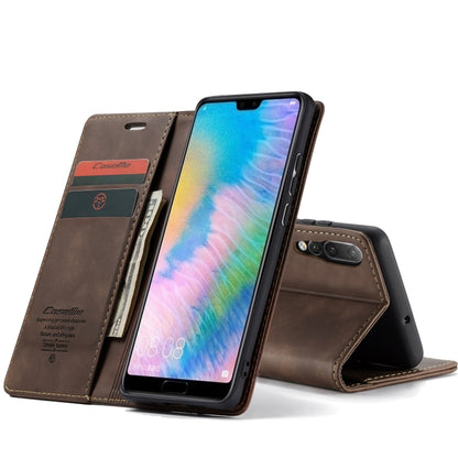 CaseMe-013 Detachable Multifunctional Horizontal Flip Leather Case with Card Slot & Holder for Huawei P20 Pro(Coffee) - Huawei Cases by CaseMe | Online Shopping South Africa | PMC Jewellery | Buy Now Pay Later Mobicred