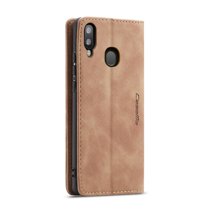 CaseMe-013 Multi-functional Retro Frosted Horizontal Flip Leather Case with Card Slot & Holder & Wallet For Galaxy A20e(Brown) - Galaxy Phone Cases by CaseMe | Online Shopping South Africa | PMC Jewellery | Buy Now Pay Later Mobicred