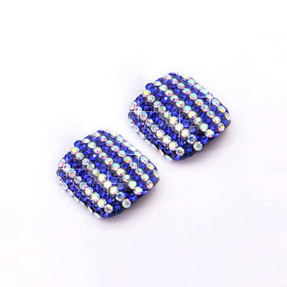 2 PCS Crystal Fake Nail Art Tips Rhinestone Full Cover Toenails Decals Stickers(NO:06) - Nail Stickers by PMC Jewellery | Online Shopping South Africa | PMC Jewellery | Buy Now Pay Later Mobicred