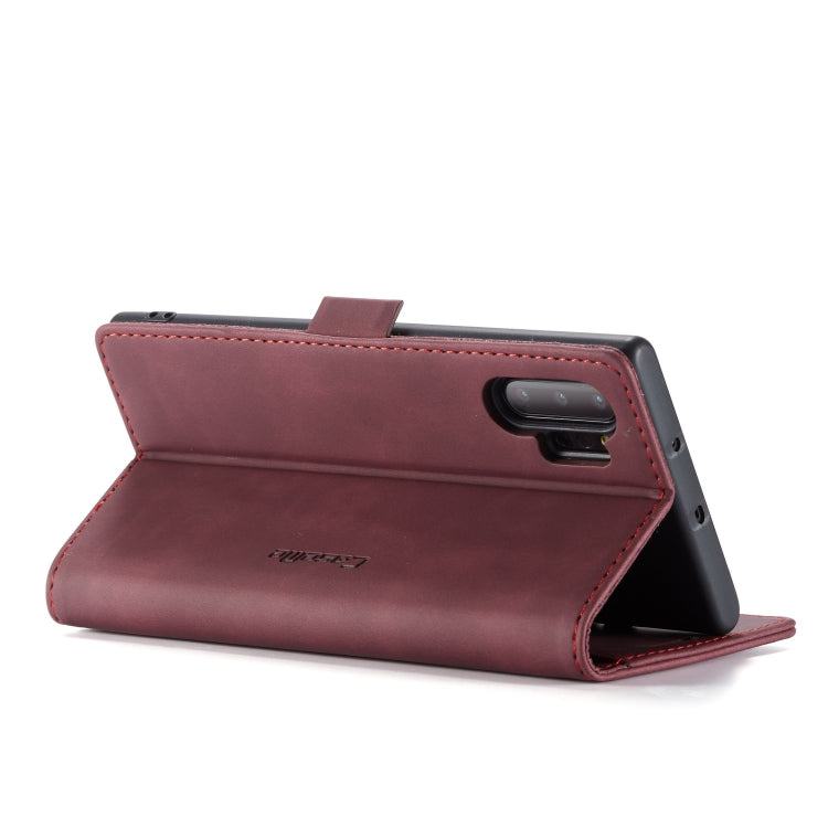 CaseMe-013 Multifunctional Horizontal Flip Leather Case with Card Slot & Holder & Wallet for Galaxy Note 10+(Wine) - Galaxy Phone Cases by CaseMe | Online Shopping South Africa | PMC Jewellery | Buy Now Pay Later Mobicred