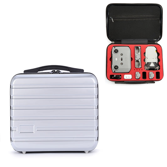 ls-S004 Portable Waterproof Drone Handbag Storage Bag for DJI Mavic Mini 2(Silver +Red Liner) - Backpacks & Bags by PMC Jewellery | Online Shopping South Africa | PMC Jewellery | Buy Now Pay Later Mobicred