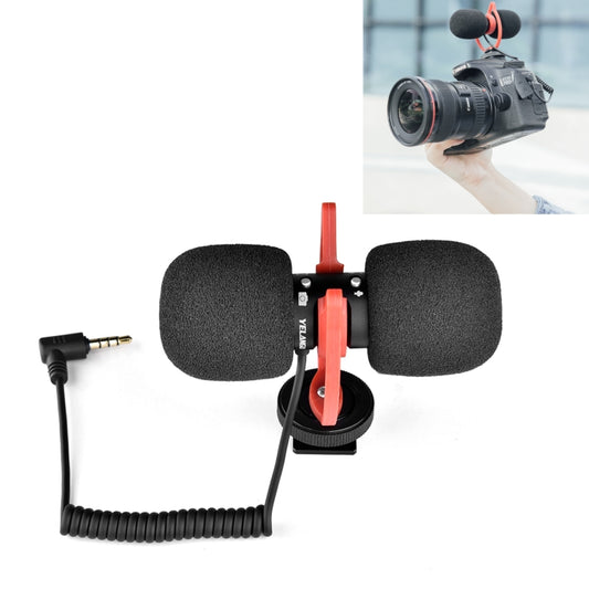 YELANGU MIC11 SLR Camera Mobile Phone Two-way Recording Microphone - Microphone by YELANGU | Online Shopping South Africa | PMC Jewellery | Buy Now Pay Later Mobicred