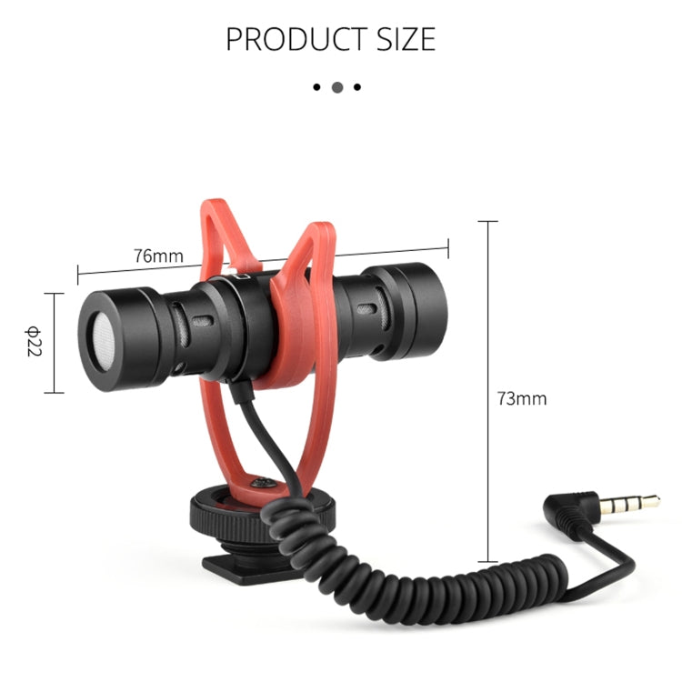 YELANGU MIC11 SLR Camera Mobile Phone Two-way Recording Microphone - Microphone by YELANGU | Online Shopping South Africa | PMC Jewellery | Buy Now Pay Later Mobicred