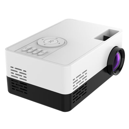 J15 1920 x 1080P HD Household Mini LED Projector with Tripod Mount Support AV / HDMI x 1 / USB x1 / TF x 1, Plug Type:UK Plug(Black White) - Mini Projector by PMC Jewellery | Online Shopping South Africa | PMC Jewellery | Buy Now Pay Later Mobicred