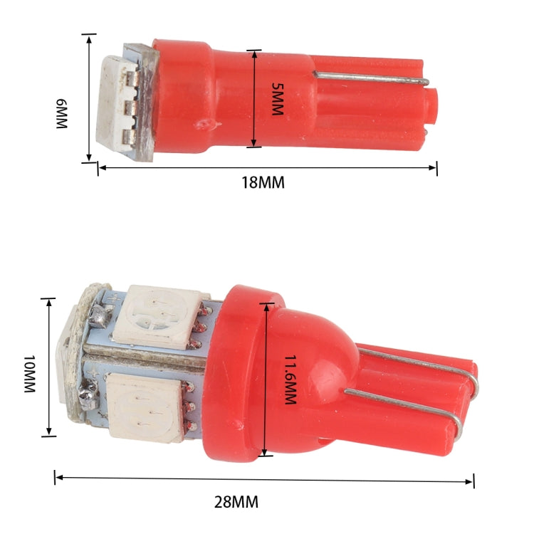 20 PCS T5 / T10 Car / Motorcycle Modification LED Turn Signal Light Clearance Lamp - Clearance Lights by PMC Jewellery | Online Shopping South Africa | PMC Jewellery | Buy Now Pay Later Mobicred