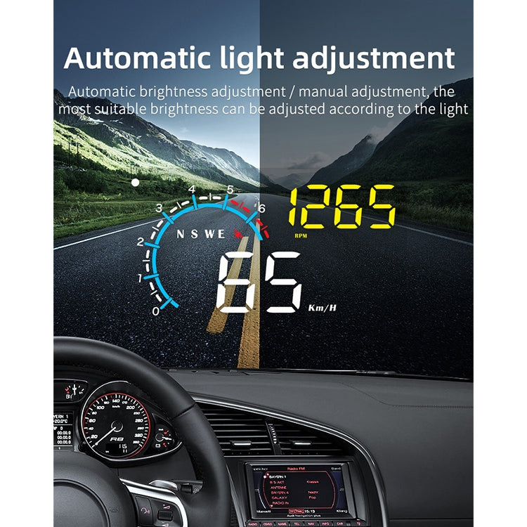 M12 OBD2 + GPS Mode Car Head-up Display HUD Overspeed / Speed / Water Temperature / Low Voltage / Fault Alarm - Head Up Display System by PMC Jewellery | Online Shopping South Africa | PMC Jewellery | Buy Now Pay Later Mobicred