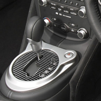 Car Carbon Fiber Manual Transmission Panel Decorative Sticker for Nissan 370Z Z34 2009- Right Drive - Car Interior Mouldings by PMC Jewellery | Online Shopping South Africa | PMC Jewellery | Buy Now Pay Later Mobicred