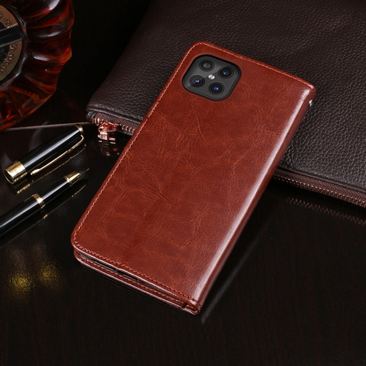 For Cubot C30 idewei Crazy Horse Texture Horizontal Flip Leather Case with Holder & Card Slots & Wallet(Rose Red) - More Brand by idewei | Online Shopping South Africa | PMC Jewellery | Buy Now Pay Later Mobicred