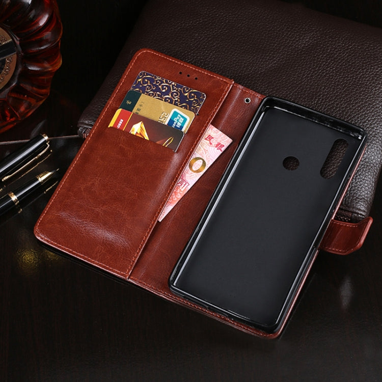 For Meizu M10 idewei Crazy Horse Texture Horizontal Flip Leather Case with Holder & Card Slots & Wallet(Red) - Meizu by idewei | Online Shopping South Africa | PMC Jewellery | Buy Now Pay Later Mobicred