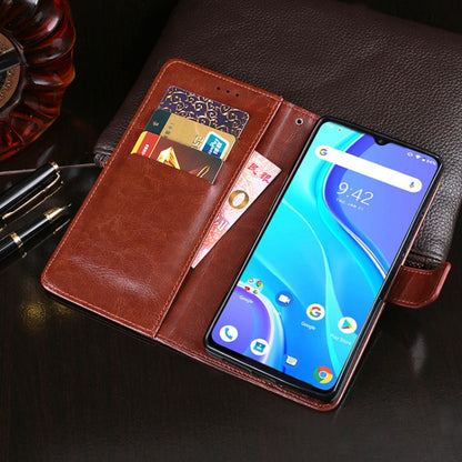 For UMIDIGI A7S idewei Crazy Horse Texture Horizontal Flip Leather Case with Holder & Card Slots & Wallet(Sky Blue) - More Brand by idewei | Online Shopping South Africa | PMC Jewellery | Buy Now Pay Later Mobicred