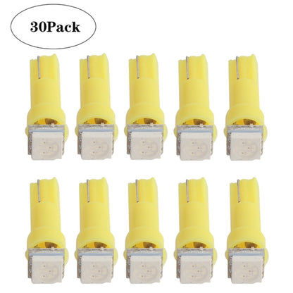 30 PCS T5 1LED SMD-5050 Car Modification LED Indicator Light Yellow Light - Clearance Lights by PMC Jewellery | Online Shopping South Africa | PMC Jewellery | Buy Now Pay Later Mobicred