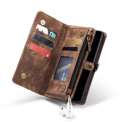 For Samsung Galaxy S21+ 5G CaseMe-008 Detachable Multifunctional Flip Leather Phone Case(Brown) - Galaxy S21+ 5G Cases by CaseMe | Online Shopping South Africa | PMC Jewellery | Buy Now Pay Later Mobicred