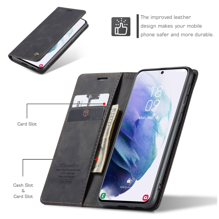 For Samsung Galaxy S21+ 5G CaseMe 013 Multifunctional Horizontal Flip Leather Case with Holder & Card Slot & Wallet(Black) - Galaxy S21+ 5G Cases by CaseMe | Online Shopping South Africa | PMC Jewellery | Buy Now Pay Later Mobicred