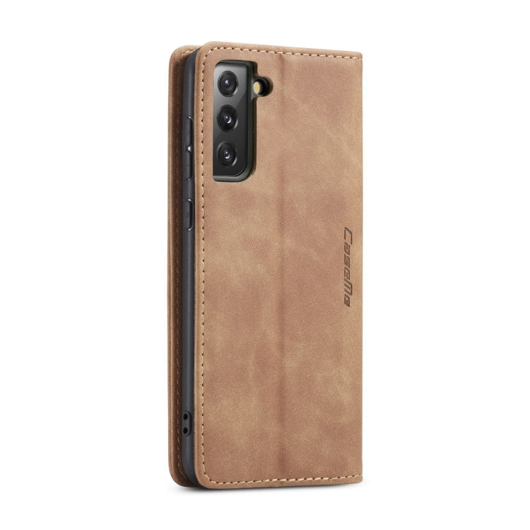 For Samsung Galaxy S21+ 5G CaseMe 013 Multifunctional Horizontal Flip Leather Case with Holder & Card Slot & Wallet(Brown) - Galaxy S21+ 5G Cases by CaseMe | Online Shopping South Africa | PMC Jewellery | Buy Now Pay Later Mobicred