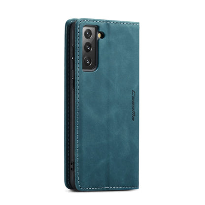 For Samsung Galaxy S21+ 5G CaseMe 013 Multifunctional Horizontal Flip Leather Case with Holder & Card Slot & Wallet(Blue) - Galaxy S21+ 5G Cases by CaseMe | Online Shopping South Africa | PMC Jewellery | Buy Now Pay Later Mobicred