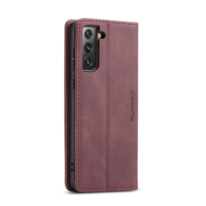 For Samsung Galaxy S21+ 5G CaseMe 013 Multifunctional Horizontal Flip Leather Case with Holder & Card Slot & Wallet(Wine Red) - Galaxy S21+ 5G Cases by CaseMe | Online Shopping South Africa | PMC Jewellery | Buy Now Pay Later Mobicred