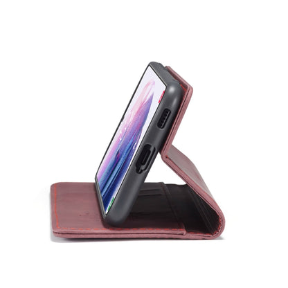 For Samsung Galaxy S21+ 5G CaseMe 013 Multifunctional Horizontal Flip Leather Case with Holder & Card Slot & Wallet(Wine Red) - Galaxy S21+ 5G Cases by CaseMe | Online Shopping South Africa | PMC Jewellery | Buy Now Pay Later Mobicred