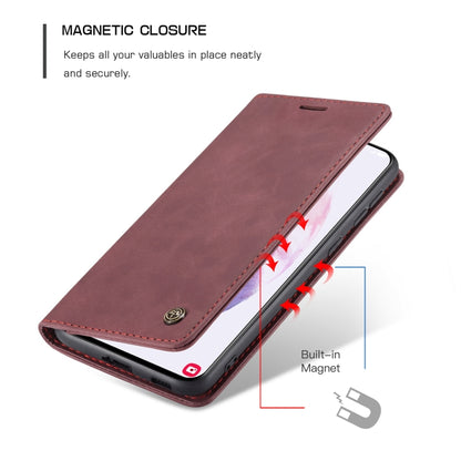 For Samsung Galaxy S21+ 5G CaseMe 013 Multifunctional Horizontal Flip Leather Case with Holder & Card Slot & Wallet(Wine Red) - Galaxy S21+ 5G Cases by CaseMe | Online Shopping South Africa | PMC Jewellery | Buy Now Pay Later Mobicred